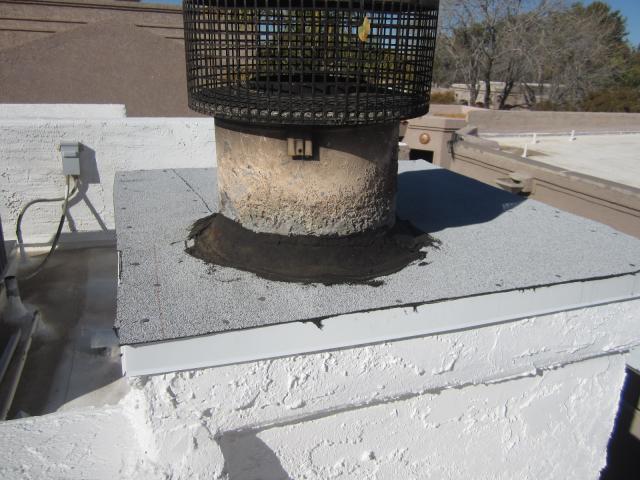 Improperly Sealed Fireplace Chimney Cap Improperly Sealed Fireplace Chimney Cap